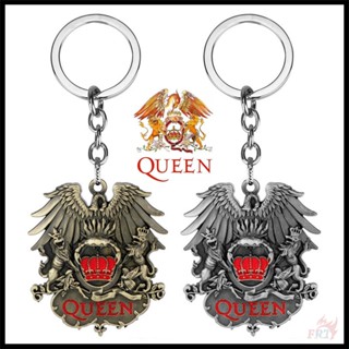 ✪ Queen - พวงกุญแจวงร็อค ✪ 1 ชิ้น โลหะผสม จี้ พวงกุญแจ อุปกรณ์เครื่องประดับ ของขวัญ