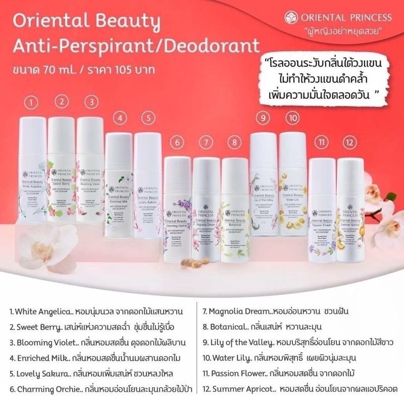 ภาพหน้าปกสินค้าโรออนระงับกลิ่นใต้วงแขน Oriental princess Anti-Perspirant /Deodorant