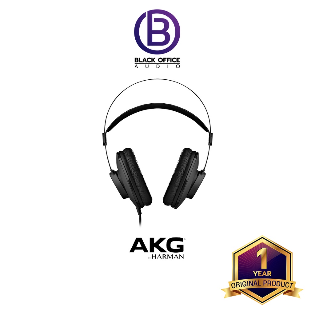 akg-k52-หูฟังมอนิเตอร์-ทำเพลง-บันทึกเสียง-โฮมสตูดิโอ-headphone-monitor-blackofficeaudio