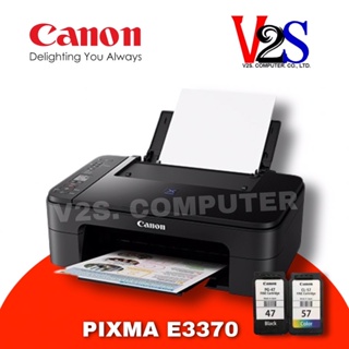 ภาพหน้าปกสินค้าPrinter (ปริ้นเตอร์) Canon PIXMA E3370 AIO Wi-Fi มัลติฟังก์ชั่นอิงค์เจ็ท 3 IN 1 ซึ่งคุณอาจชอบราคาและรีวิวของสินค้านี้
