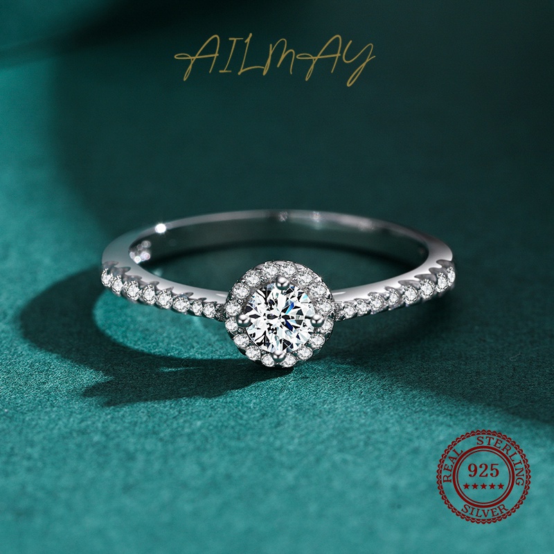 ailmay-แหวนเงินแท้-925-ทรงกลม-หรูหรา-เครื่องประดับ-สําหรับผู้หญิง-งานแต่งงาน-หมั้น-ของขวัญ