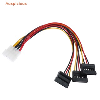 [มงคล] 4pin IDE Molex ถึง 3 ATA SATA ตัวเชื่อมต่อสายเคเบิลแยกพลังงาน