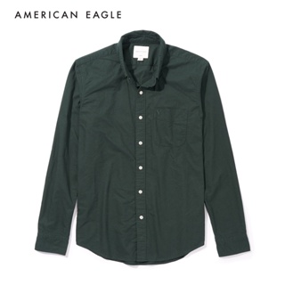 American Eagle Slim Fit Oxford Button-Up Shirt เสื้อเชิ้ต ผู้ชาย อ็อกฟอร์ด ทรงสลิม  (EMSH 015-2100-788)
