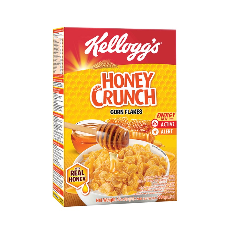 ภาพหน้าปกสินค้าKellogg's Honey Crunch Corn Flakes เคลล็อกส์ ฮันนี่ แอนด์ นัต คอร์นเฟลกส์ อาหารเช้า ซีเรียลธัญพืช 200 g. จากร้าน sino_family_shop บน Shopee