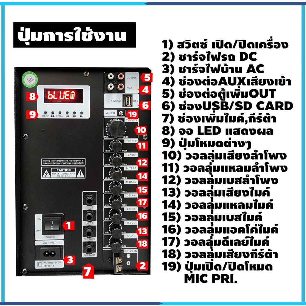 ลำโพงล้อลาก-15นิ้ว-tp15-350วัตต์-ต่อพ่วงตู้เพิ่มได้ประกัน1ปี-แถมฟรีไมค์ลอย2ตัว-ลำโพงพกพา-ตู้ลำโพง-ตู้ลาก-323brother