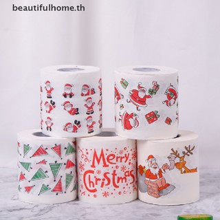 &amp; Christmas Day &amp; Christmas Table Napkin Home Santa Claus Bath Toilet Roll Paper Xmas Decor Tissue  New