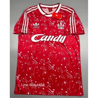 (Retro) เสื้อฟุตบอล Liverpool Home 1989 ลายไผ่