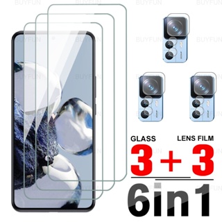 6in1 ฟิล์มกระจกนิรภัยกันรอยหน้าจอ เลนส์กล้อง HD สําหรับ Xiaomi Mi 12T Pro 12TPro Xiaomi Xaomi Mi 12T