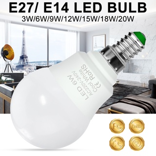 หลอดไฟสปอตไลท์ LED E14 220V พลังงานสูง 3W 6W 9W 3000K-6000K สําหรับตกแต่งภายในรถยนต์