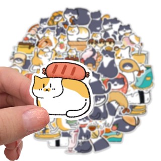 ✨พร้อมส่ง✨Cute cat แมว 50แผ่น STICKER ยูนิคอร์น หมู เพนกวิน ชิบะอินุ ฮัสกี้ กันน้ำ สติ๊กเกอร์ ใช้ซ้ำได้  โทรศัพท์มือถื