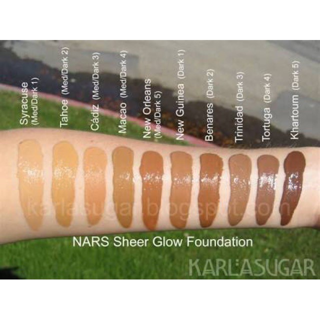 แบ่งขาย12สีรุ่นออร่า-nars-sheer-glow-foundation-รองพื้นนาร์สรุ่นออร่า-ขายดีที่สุด