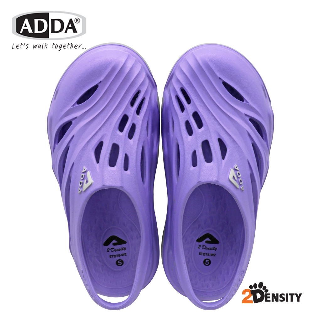 ADDA 2density รองเท้าแตะ รองเท้าลำลอง สำหรับผู้หญิง แบบสวมหัวโต รัดส้น ...