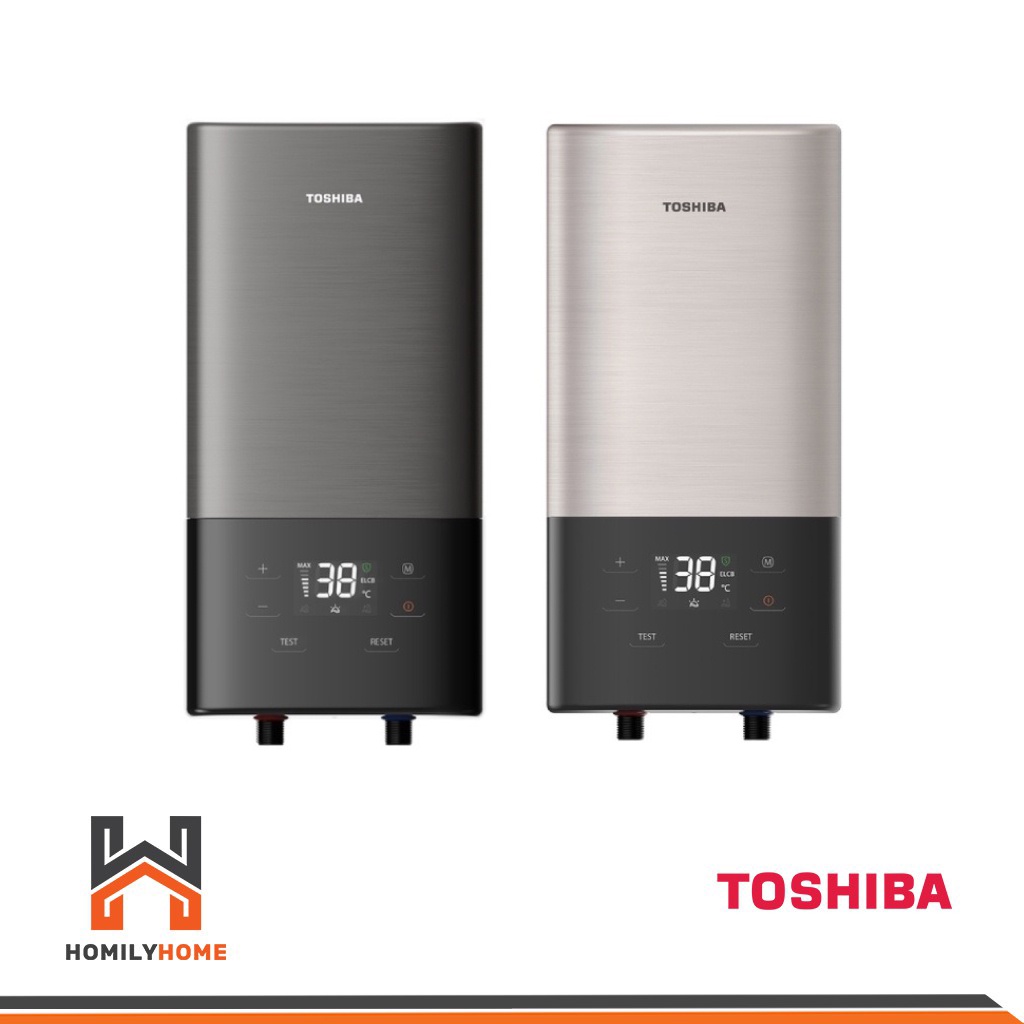 ภาพหน้าปกสินค้าTOSHIBA เครื่องทำน้ำอุ่นดิจิตอล รุ่น TWH-38EXNTH(T) 3,800วัตต์ รุ่น TWH-45EXNTH(G) 4,500วัตต์