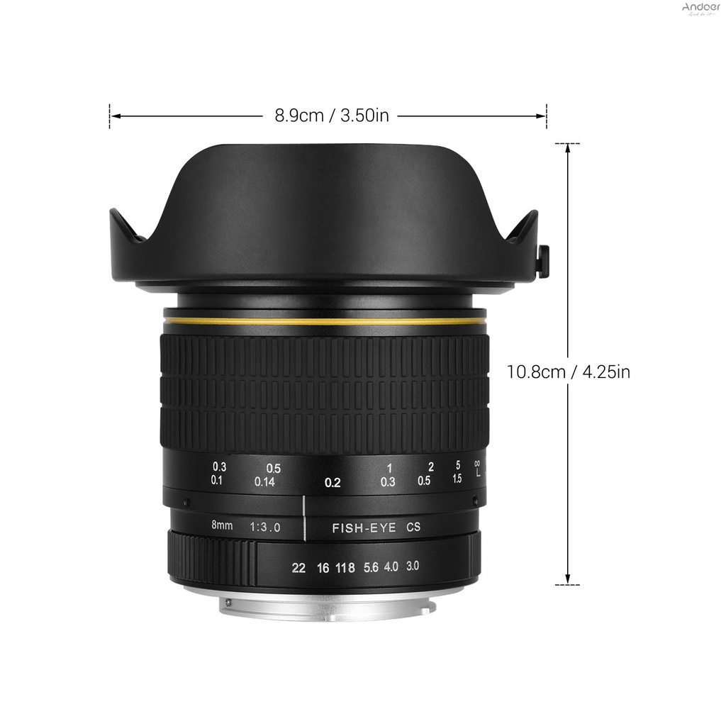 เลนส์ฟิชอาย-8-มม-f3-0-aps-c-โฟกัสแมนนวล-มุมกว้างพิเศษ-สําหรับกล้อง-nikon-aps-c