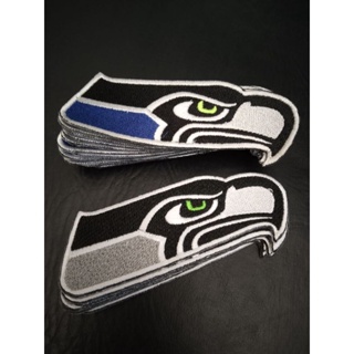 seattle seahawks อเมริกันฟุตบอล ตัวรีดติดเสื้อ อาร์มติดเสื้อ งานปัก งานdiy มี2สี