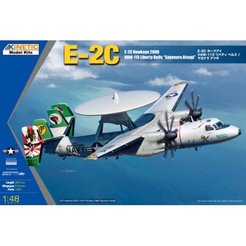 Aircraft Model Kinetic Model 1/48 KI-K48066 E-2C Hawkeye 2000 VAW-115 ...