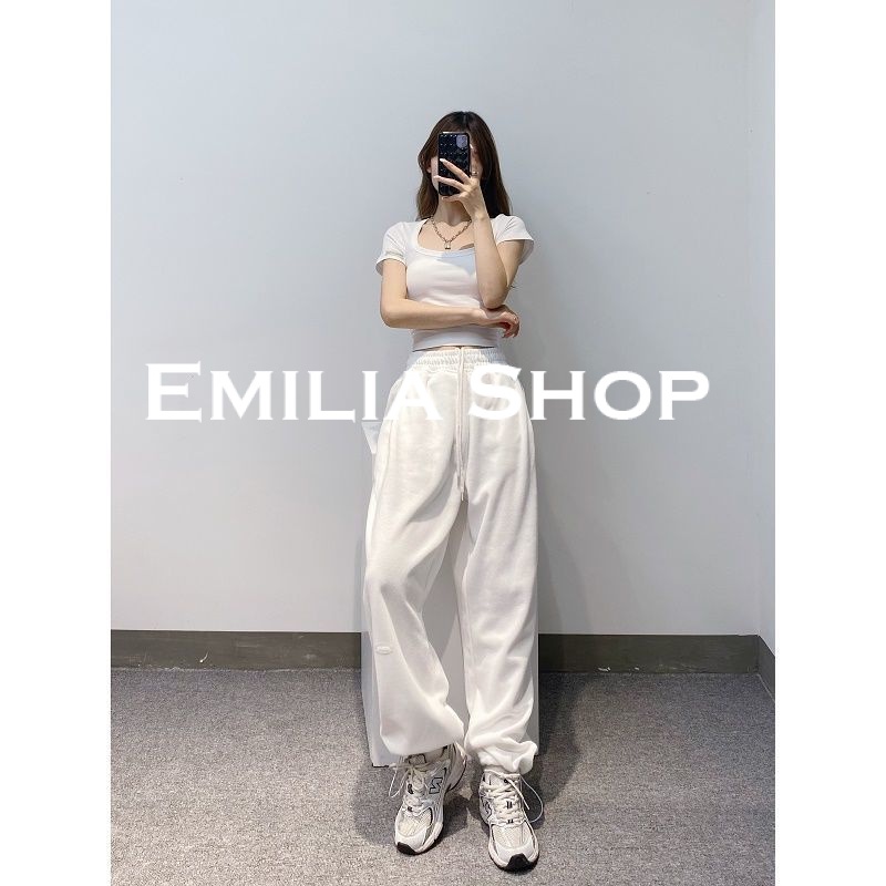 emilia-shop-กางเกงขายาว-กางเกงเอวสูง-กางเกงขายาวผู้หญิงสไตล์เกาหลี-2022-ใหม่-k011068