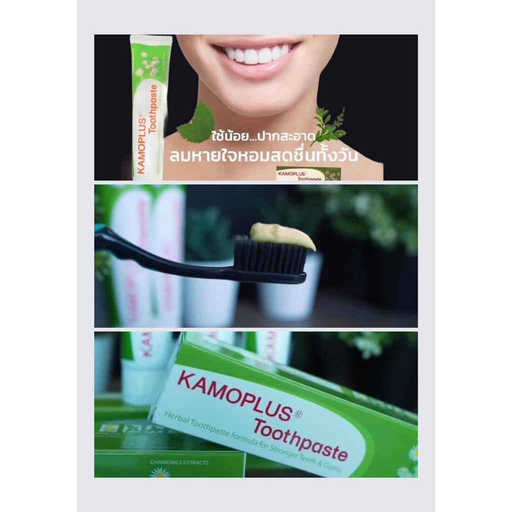 kamoplus-toothpaste-20g-ยาสีฟัน-คาโมพลัส-ยาสีฟันสมุนไพร-แก้ปัญหากลิ่นปาก-แผลร้อนใน-แผลในปาก