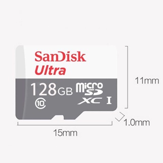 ภาพขนาดย่อของภาพหน้าปกสินค้าSandisk Micro SD Card 128 GB Class10 (100mb/s)533x สำหรับใส่ กล้องวงจรปิด เมมโมรี่การ์ด Micro SDHC Ultra พร้อมส่ง COD จากร้าน geypavdtdw บน Shopee ภาพที่ 6