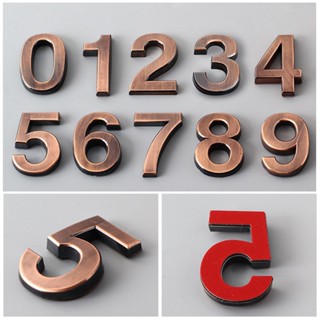 【AG】0-9 Modern House Door Plaque Address Arabic Number Digit Plate Sign Decoration