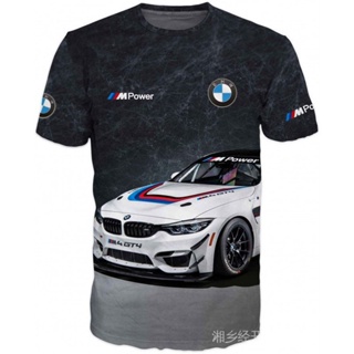 เสื้อยืดแบรนด์ใหม่ 3 มิติ bmw motorsport /// แฟชั่นกําลังไฟ