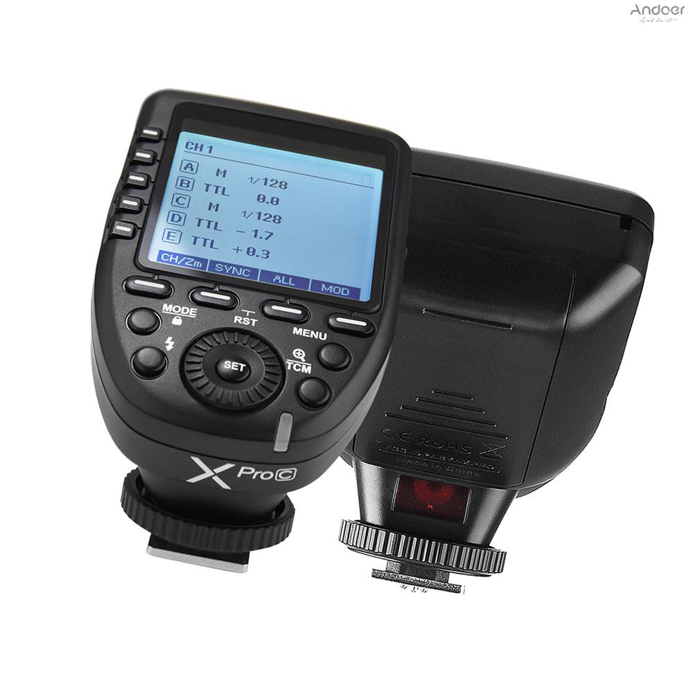 xpro-c-e-ttl-ii-flash-trigger-transmitter-2-4g-wireless-x-system-32-channels-16-groups-support-ttl-autoflash-1-8000s-hss-for-eos-series-cameras-for-godox-series-camera-flashe