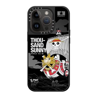 CASETiFY X ONE PIECE Thousand Sunny Ship Case 14 Pro Compatible Mirror Case [14Pสินค้าพร้อมส่ง]