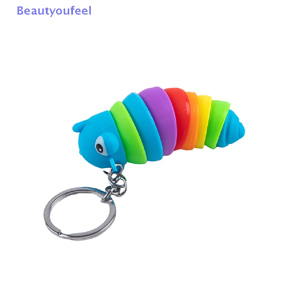 beautyoufeel-พวงกุญแจ-จี้หนอนผีเสื้อ-ไอออน-ตาโต-น่ารัก-ขยับได้-ของเล่นบรรเทาความเครียด-สําหรับสัตว์เลี้ยง-สํานักงาน