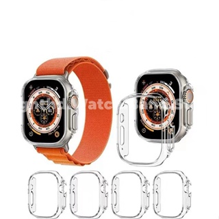 เคสนาฬิกาข้อมือซิลิโคน TPU แบบใส บางพิเศษ สําหรับ Smart Watches Series Ultra 8 7 6 SE 5 4 3 2 1 ขนาด 49 มม. 41 มม. 45 มม. 40 มม. 38 มม. 44 มม. 42 มม.