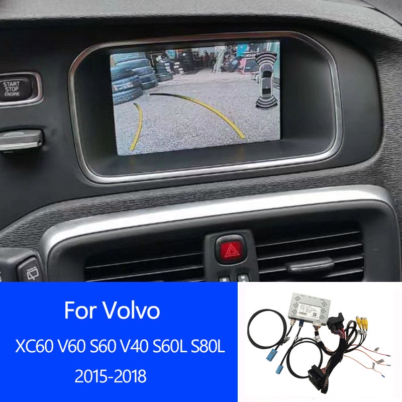 Car rear reverse camera interface for volvo xc60 v60 s60 v40 S60L S80L adapter backup original