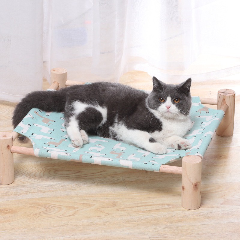 สินค้าครบชุด-เตียงนอนสัตว์-เตียงนอนไม้สำหรับสัตว์เลี้ยง-ที่นอนแมว-เบาะนอนสัตว์เลี้ยง