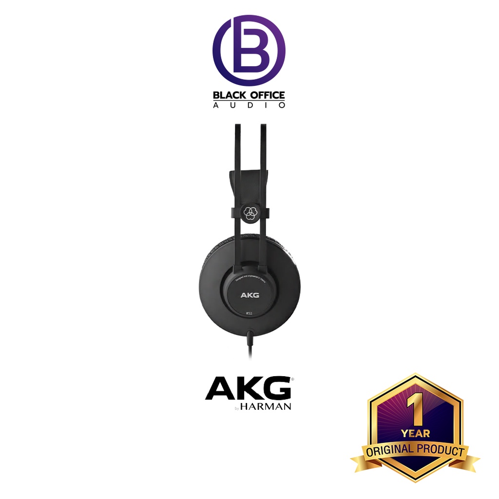 akg-k52-หูฟังมอนิเตอร์-ทำเพลง-บันทึกเสียง-โฮมสตูดิโอ-headphone-monitor-blackofficeaudio