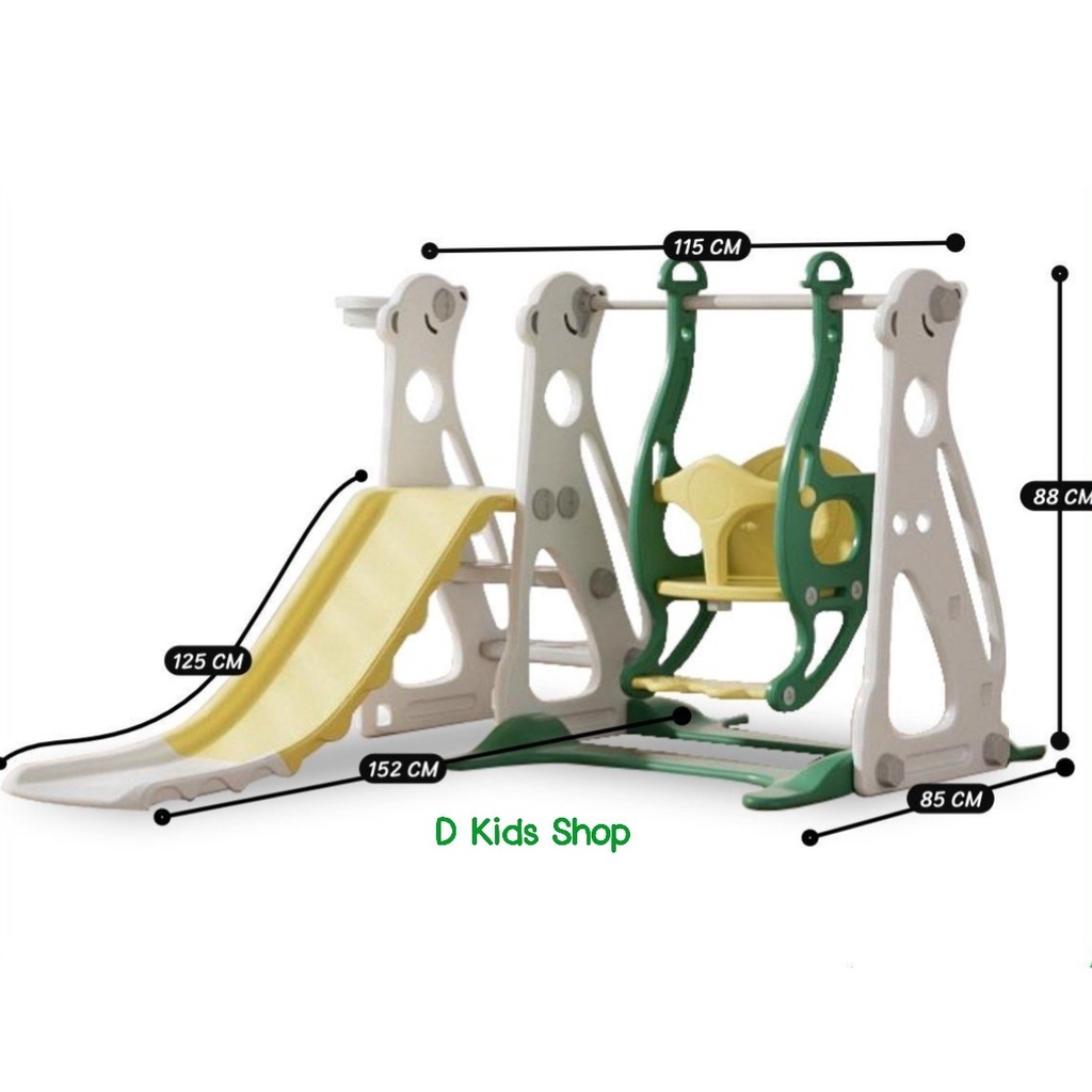 สไลเดอร์เด็ก-ชิงช้าเด็ก-สไลเดอร์ชิงช้า-มีแป้นบาส-3in1-no-6078