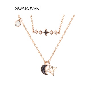 สร้อยคอแฟชั่น Swarovski Swarovski s GLOWING Level Two in One ของขวัญวันเกิด สําหรับผู้หญิง x413