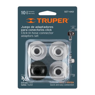 TRUPER 12730 ชุดข้อต่อ 4 ชิ้น (SET-4AD)