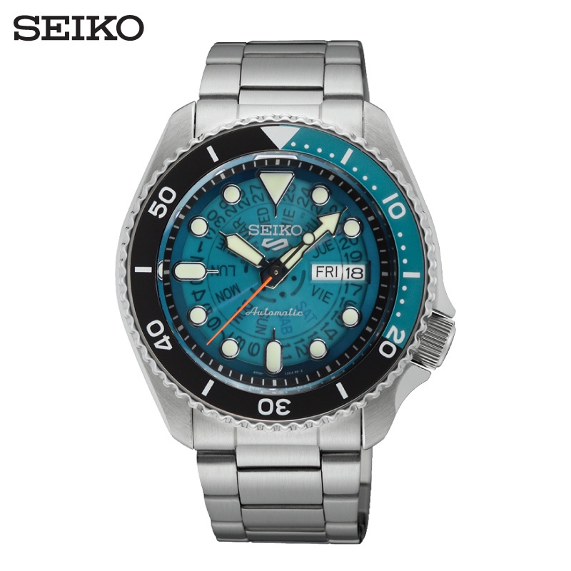 Seiko (ไซโก) นาฬิกาผู้ชาย Seiko 5 Sports Skeleton Time Sonar 70’S SRPJ45K SRPJ47K 42.5 City Chain