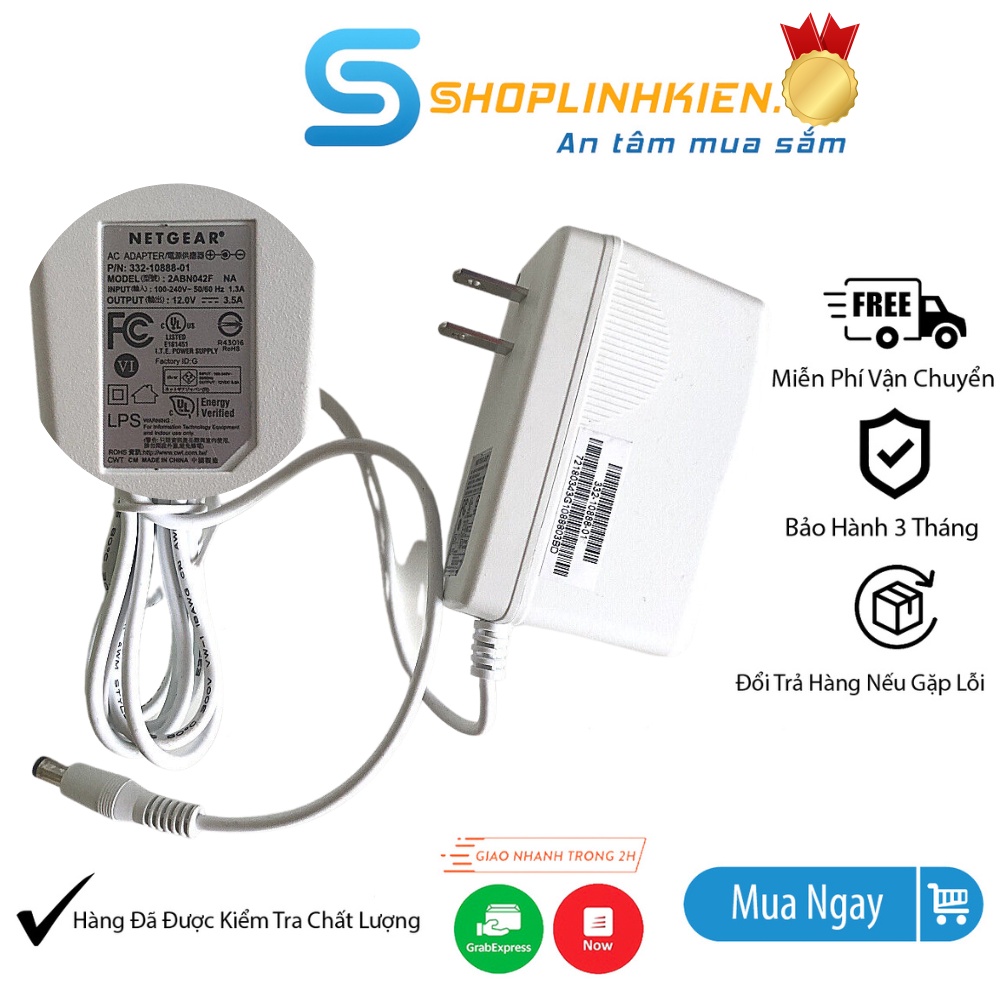 12v 3.5A netgear 2ABN042F แหล ่ งสําหรับ RBR50 Router AC3000 US สีขาว ...