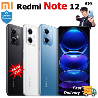 ใหม่ สมาร์ทโฟน Xiaomi Redmi Note 12 5G Xiaomi หน้าจอ 6.67 GOLED 120Hz แบตเตอรี่ 5000mAh กล้อง 48MP รองรับ Google play store พร้อมแจ็ค 3.5 มม.