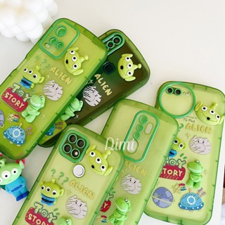 เคส การตูนนูนลายเอเลี่ยน OPPO A15 A15S A16 A52020 A92020 A53 A54  A57 A5S A7 A12 A95 A31 REALME5 RENO5 Reno6Z Reno7Z