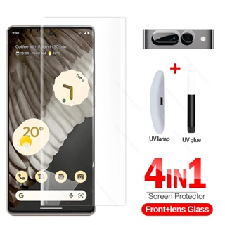 UV Glue Protective Glass Curved Screen Protector For Google Pixel6 Pixel 7 Pro Tempered Film