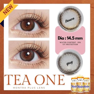 New ✨คอนแทคเลนส์ ⚡รุ่นTea One Gray/brown ⚡ Montra lens 💕(ค่าสายตาสอบถามในแชท)