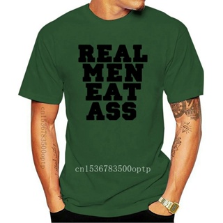 เสื้อครอปสายฝอ Yeni moda erkek kısa kollu gömlek pamuk T shirt erkek gerçek erkekler yemek göt komik t-shirt erkekler Te