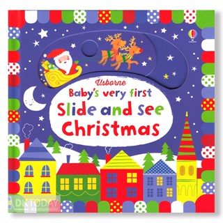 DKTODAY หนังสือ USBORNE BABYS VERY FIRST SLIDE AND SEE : CHRISTMAS