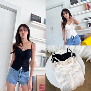 Chillclosets - Colly lace top สายเดี่ยวลูกไม้