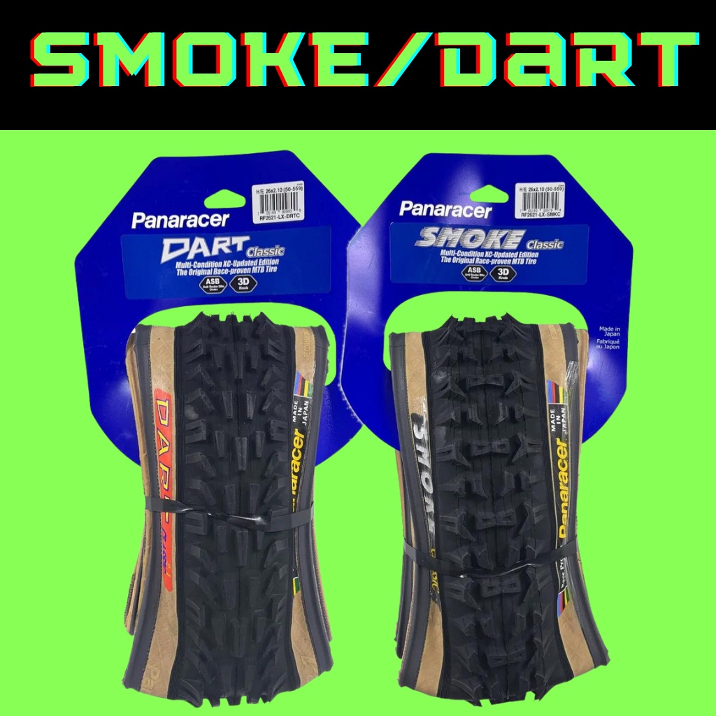 ยางนอกจักรยาน-panaracer-smoke-dart-ยางคู่หน้า-หลัง-mtb-classic-old-school