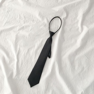 ภาพขนาดย่อของสินค้าCollege Style Tie New Women's Clothing All-match Student Shaped Type Lazy Zipper Tie Trendy Bow Tie Bow Accessories