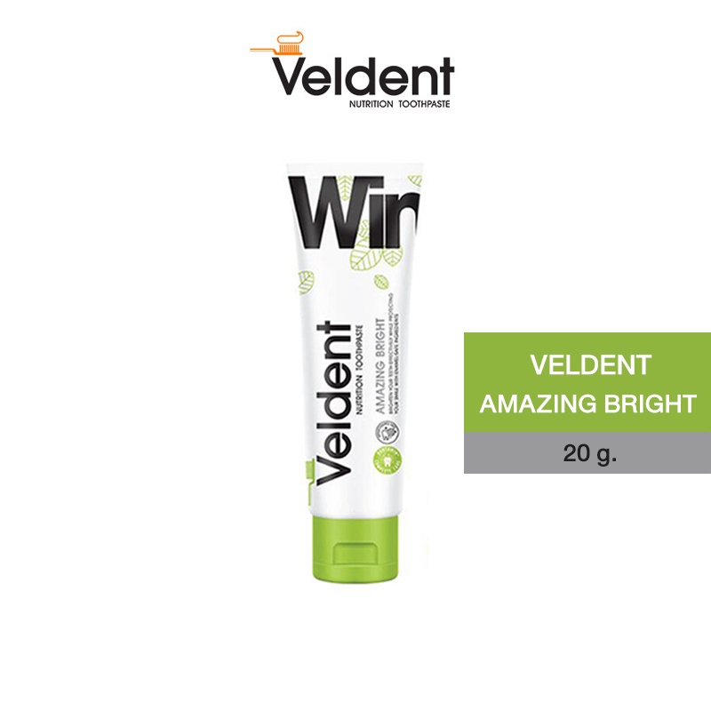 VELDENT AMAZING BRIGHT TOOTHPASTE 20 G | Shopee Thailand