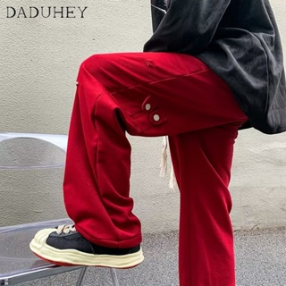 DaDuHey🔥 Mens American Style Loose Casual Pants Autumn Vibe Fashion Brand Functional Overalls