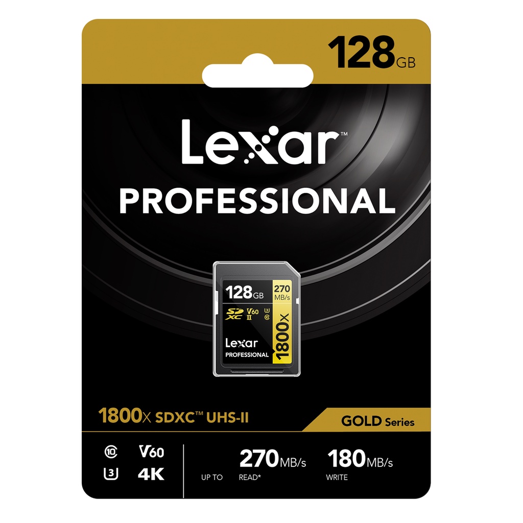 ภาพหน้าปกสินค้าLexar 128GB SDXC Professional 1800x (270MB/s)