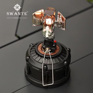 Swante Outdoor Camping Guard ยุทธวิธี G3 แบนถังแก๊สแขนป้องกัน Retro ฝาครอบถังแก๊ส Camping Cassette Stove